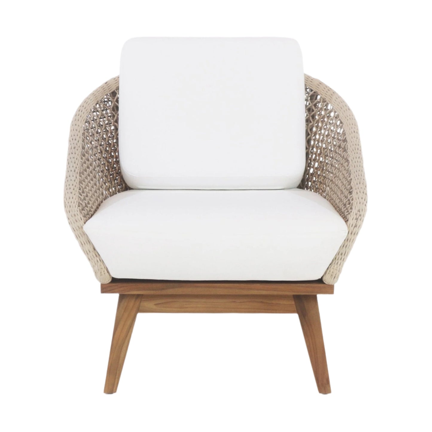 Outdoor Lounge Chair with UV protected outdoor weaving