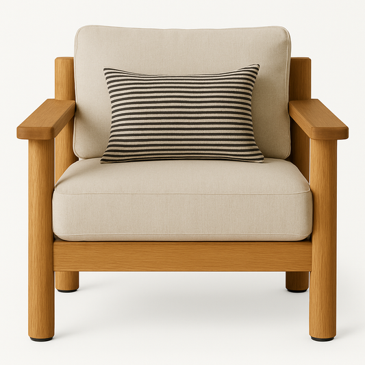 Teak Indoor Outdoor Club Chair
