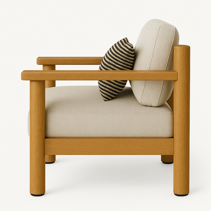 Teak Indoor Outdoor Club Chair